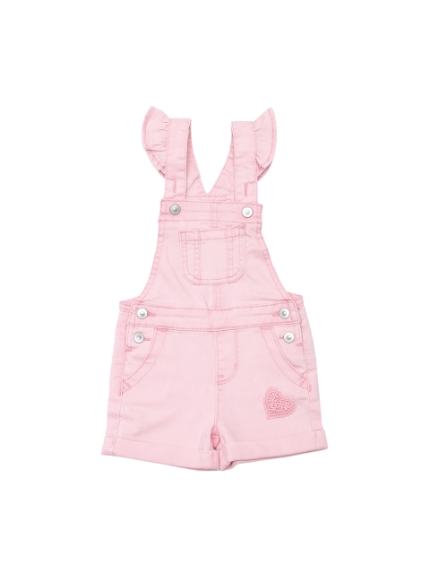 

Lil Lollipop Girls Pink Pure Cotton Dungaree