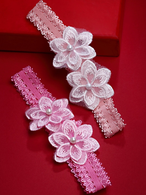 

Stoln Girls Pink Set of 2 Fur Hairband