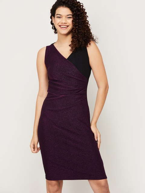 CODE by Lifestyle Purple Sheath Dress