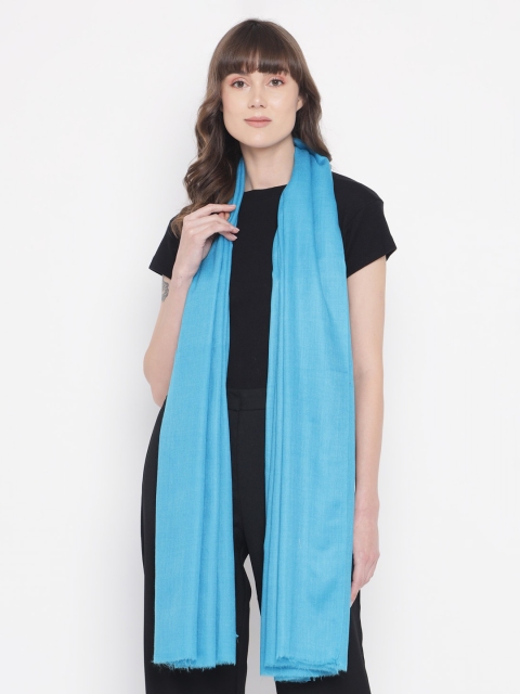 

Pashtush Women Blue Solid Shawl