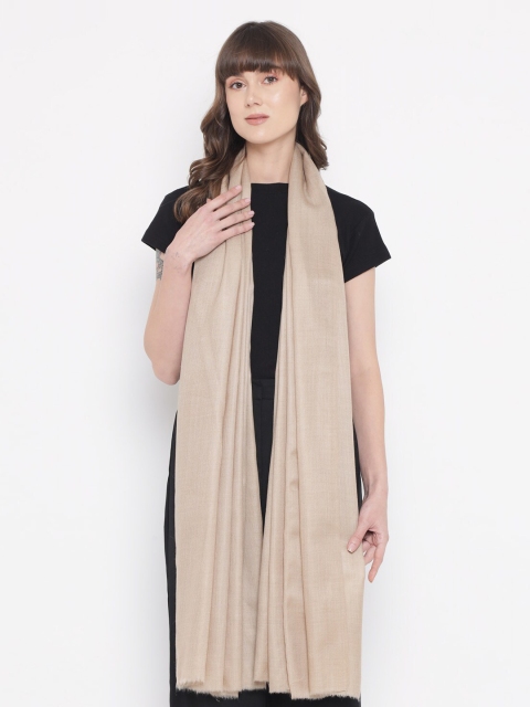

Pashtush Women Beige Solid Shawl