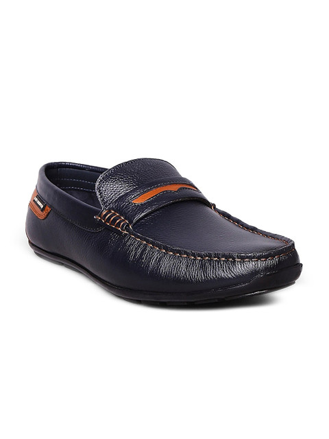 

Lee Cooper Men Blue Leather Loafers