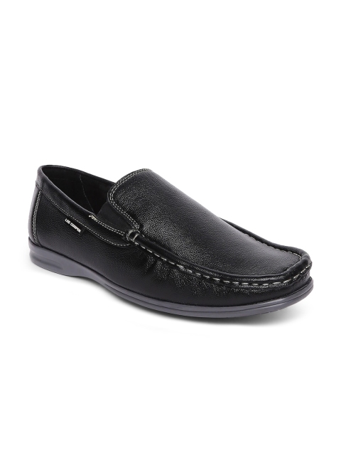 

Lee Cooper Men Black Leather Loafers