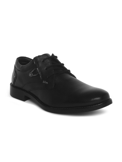 

Lee Cooper Men Black Leather Derbys