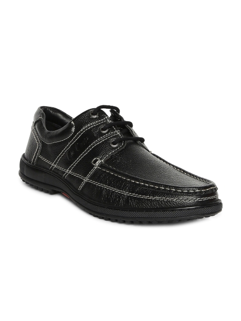 

Lee Cooper Men Black Textured Leather Derbys