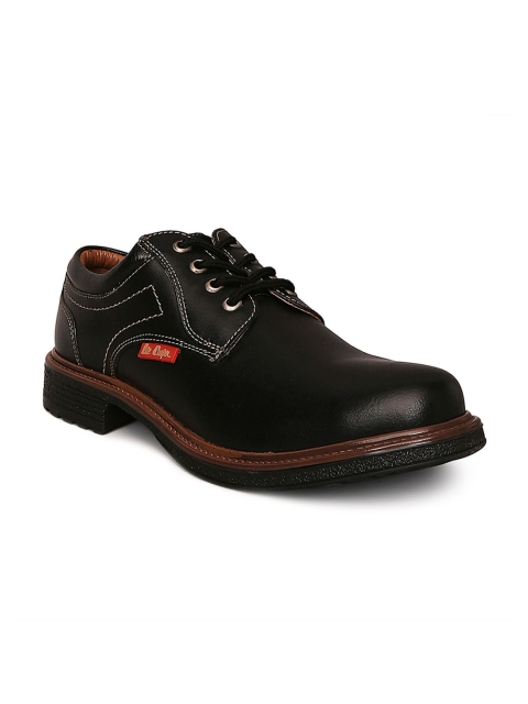

Lee Cooper Men Black Leather Derbys