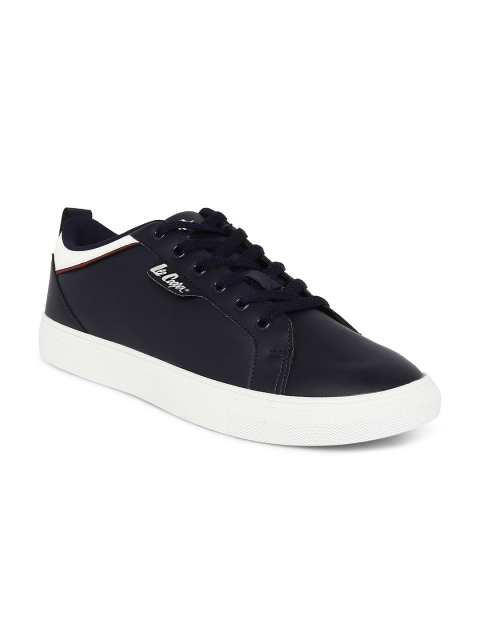 

Lee Cooper Men Navy Blue Solid PU Sneakers