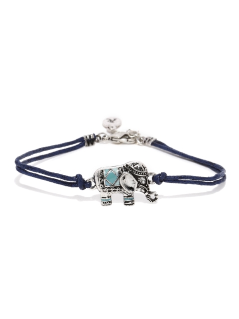 

Accessorize Silver-Toned & Navy Bracelet