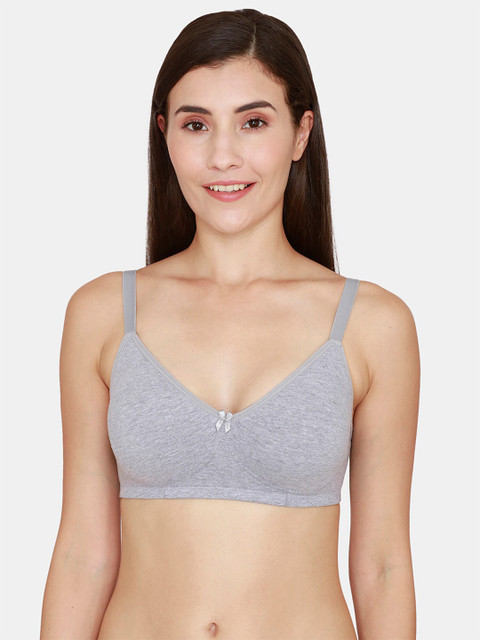 

Coucou by Zivame Grey Non Padded & Non Wired Solid Bra