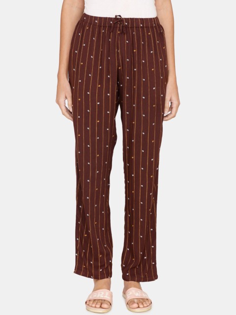 

Coucou by Zivame Women Brown Printed Lounge Pants