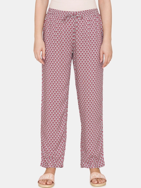 

Coucou by Zivame Grey & Red Printed Viscose Rayon Pyjamas