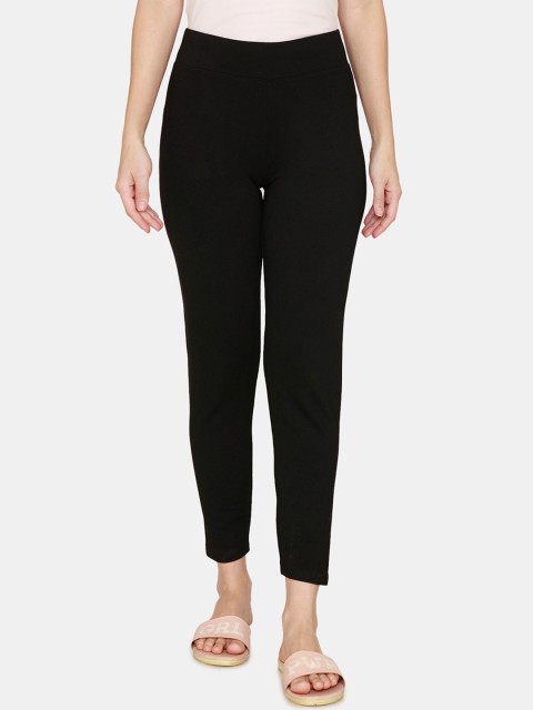 

Coucou by Zivame Women Black Solid Slim Lounge Pants
