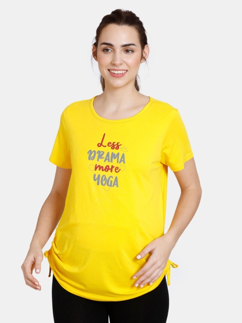 

Coucou Yellow Print Top