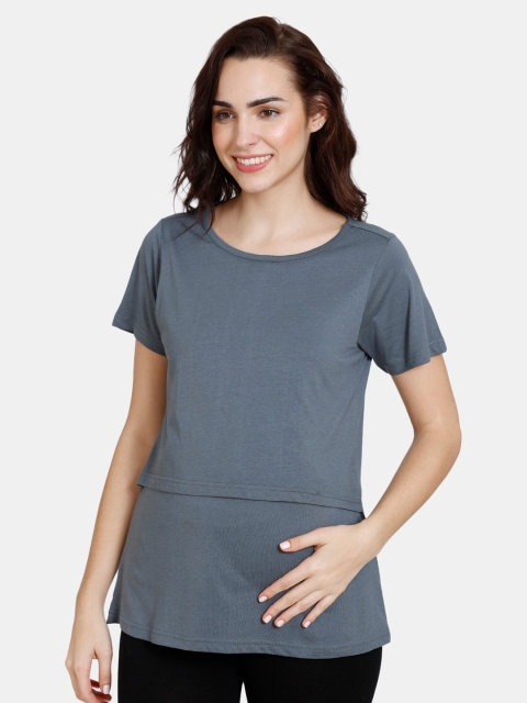 

Coucou Grey Maternity Pure Cotton Top