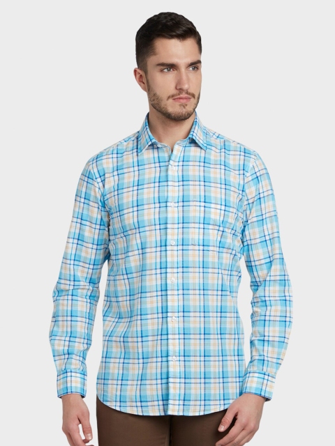 

ColorPlus Men Multicolored Checked Tailored Fit Casual Shirt, Multi