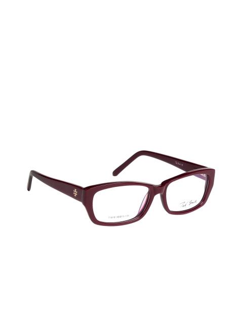 

Ted Smith Unisex Maroon Full Rim Rectangle Frames