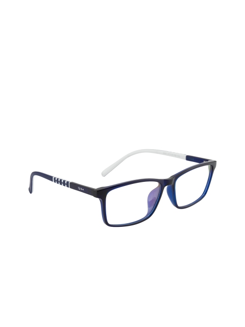 

Ted Smith Unisex Blue & White Full Rim Wayfarer Frames TSF-2005_C4