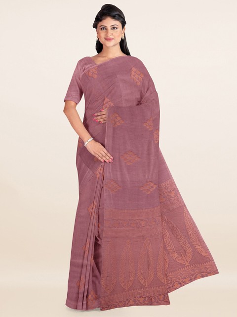 

Pothys Pink & Golden Silk Cotton Saree
