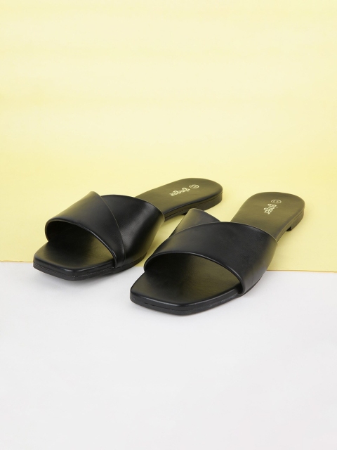 

Ginger by Lifestyle Women Black Open Toe Flats