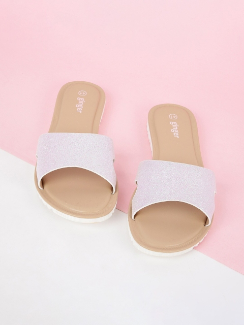 

Ginger by Lifestyle Women White Sliders