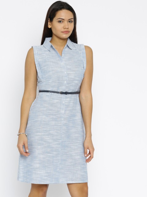

109F Blue A-Line Dress