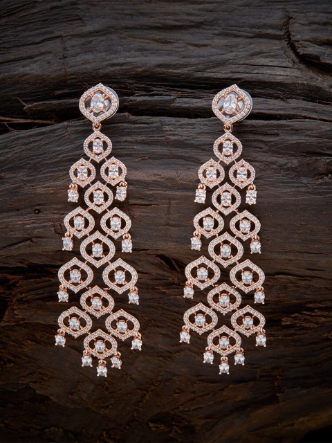 

Kushal's Fashion Jewellery White Contemporary Drop Earrings