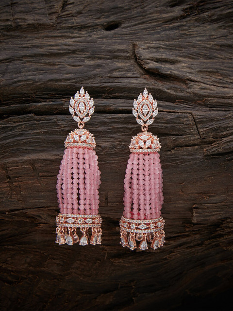 

Kushal's Fashion Jewellery Pink Contemporary Studs Earrings
