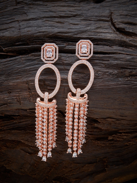 

Kushal's Fashion Jewellery White Contemporary Drop Earrings