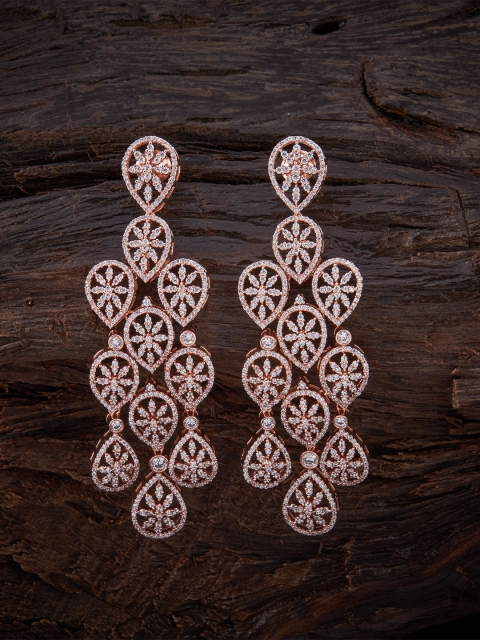 

Kushal's Fashion Jewellery White Contemporary Drop Earrings
