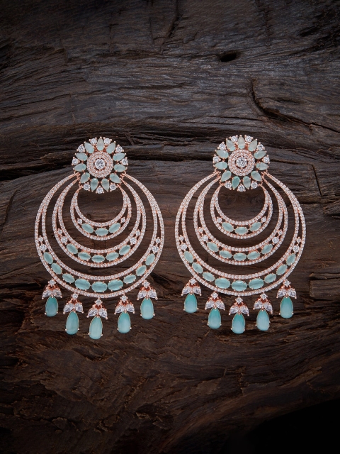 

Kushal's Fashion Jewellery Sea Green Contemporary Drop Earrings
