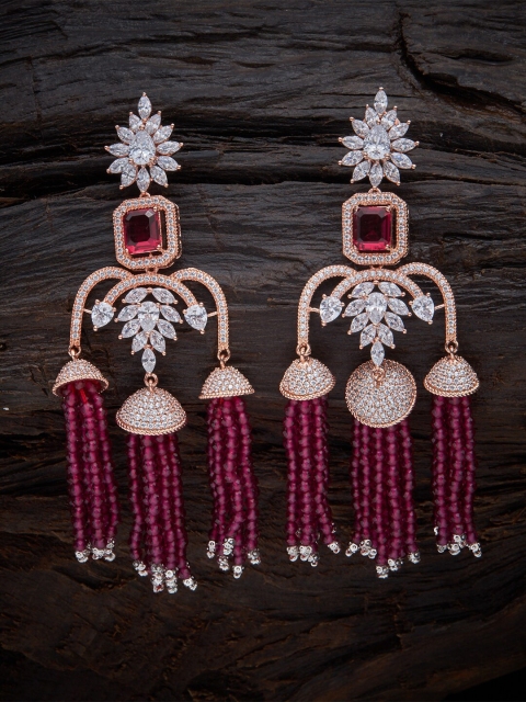 

Kushal's Fashion Jewellery Rose Gold & Pink Contemporary Drop Earrings