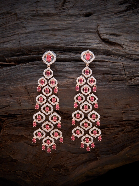 

Kushal's Fashion Jewellery Red Contemporary Drop Earrings