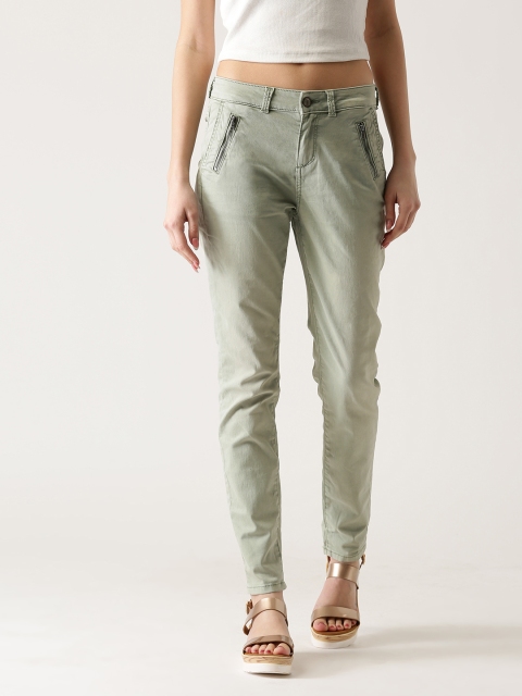 

ESPRIT Women Green Skinny Fit Stretchable Jeans