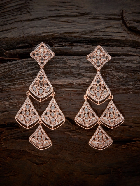 

Kushal's Fashion Jewellery White Contemporary Drop Earrings