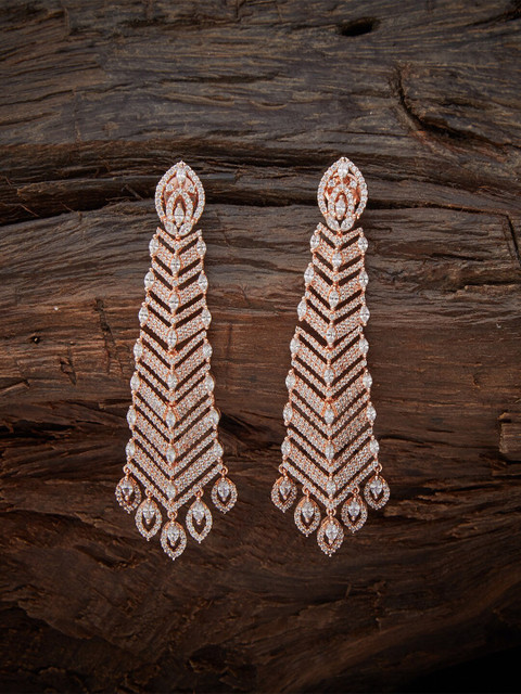 

Kushal's Fashion Jewellery White Contemporary Studs Earrings