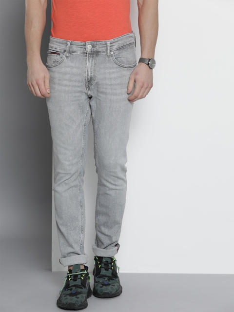 

Tommy Hilfiger Men Grey Slim Fit Mid-Rise Stretchable Jeans