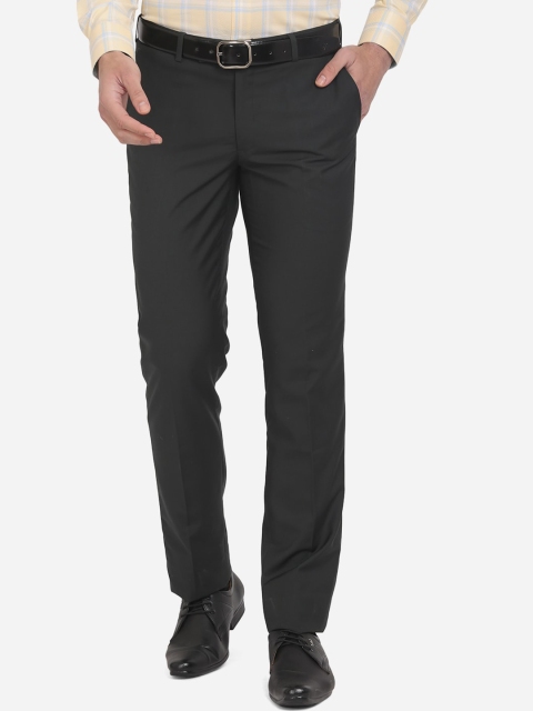 

METAL Men Black Slim Fit Easy Wash Trousers