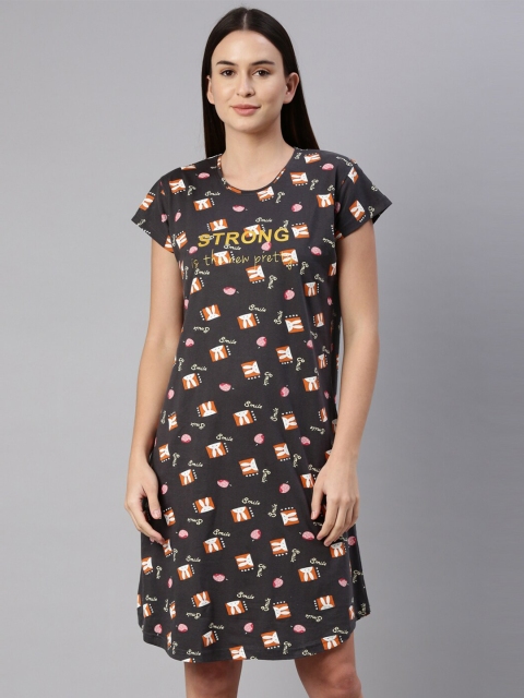 

GOLDSTROMS Grey Printed Nightdress