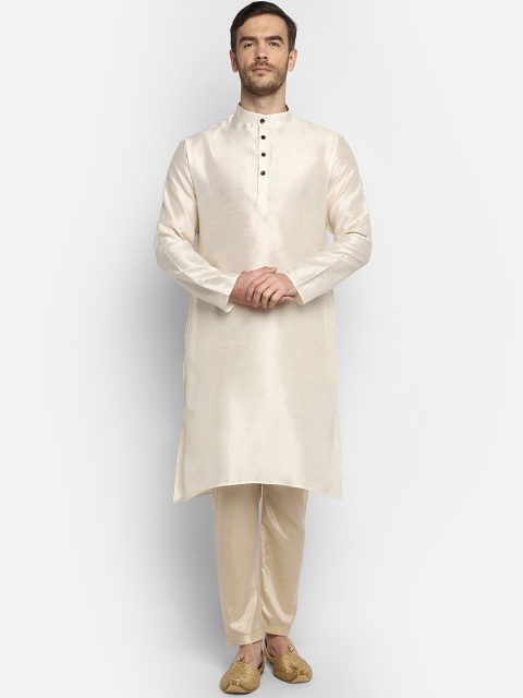 

DEVOILER Men White Kurta