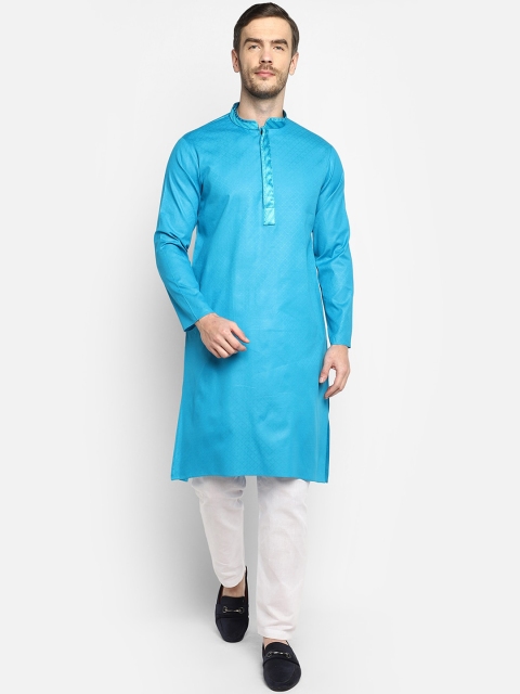 DEVOILER Men Blue Kurta
