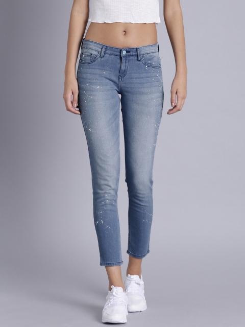 

Kook N Keech Women Blue Regular Fit Mid-Rise Clean Look Stretchable Jeans
