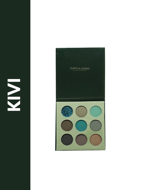 

CUFFS N LASHES Green Nine Color Eyeshadow Palette