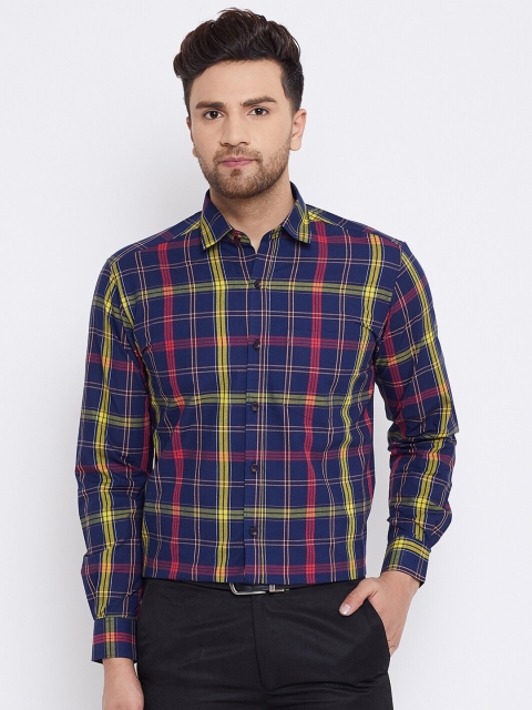 

D Kumar Men Purple Standard Tartan Checked Cotton Casual Shirt