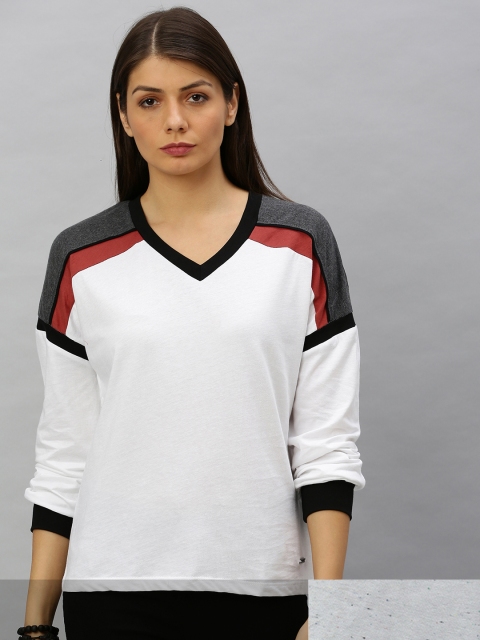 

Roadster Women Pack of 2 Drop-Shoulder Sleeves T-shirts, Grey