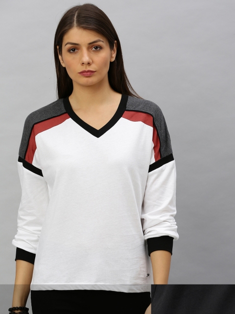 

Roadster Women Pack of 2 Pure Cotton T-shirts, Black