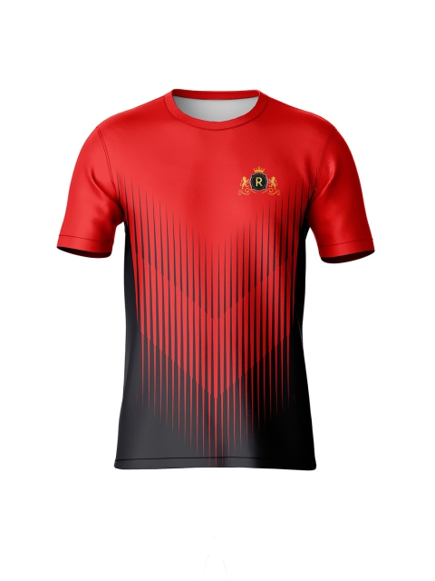 

mezmoda Boys Red & Navy Blue Printed Sports T-shirt