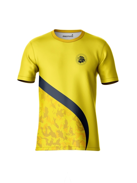

mezmoda Boys Yellow Printed T-shirt Jersy