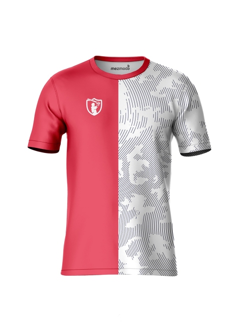 

mezmoda Boys Red & Grey Printed Sports T-shirt