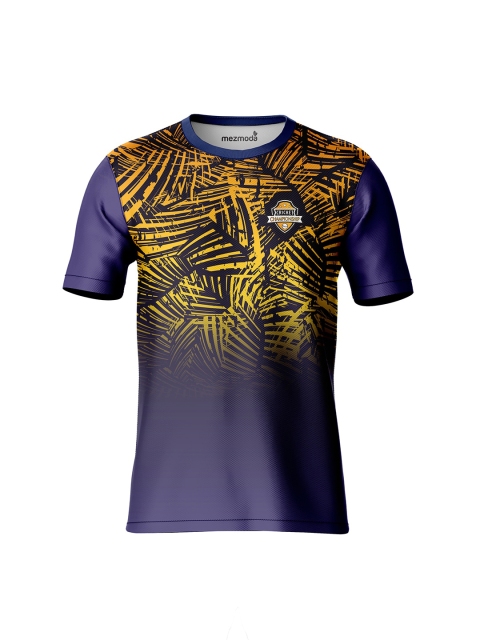 

mezmoda Boys Navy Blue Printed Cricket Fan T-shirt