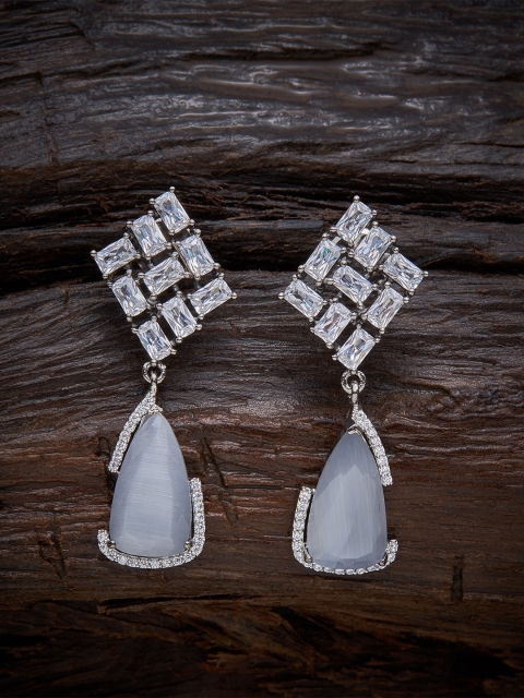 

Kushal's Fashion Jewellery Grey Contemporary Drop Earrings